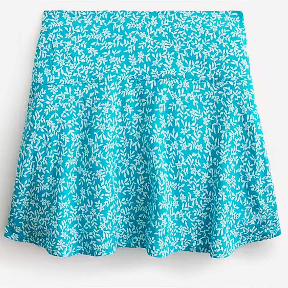 Crewcuts Blue Floral Skort